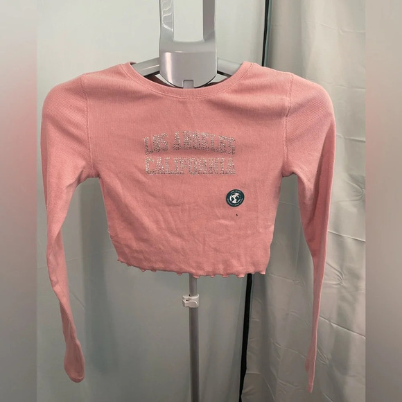 Aeropostale Tops - NWT Aeropostale pink long sleeved baby tee size small